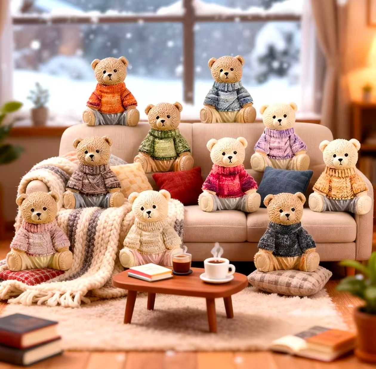 Teddy Bear Mini Figurine